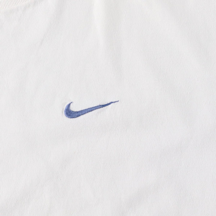 90'S Nike One Point Logo T-shirt, Men's L size, Vintage cotton white type Vintage Second Hand