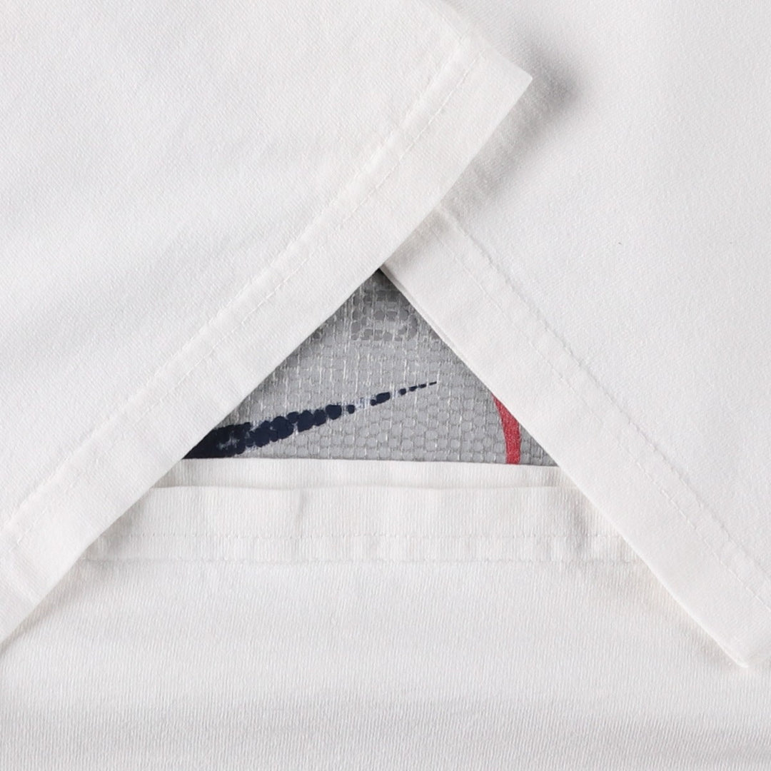 90s-00'S Nike Logo Print T-Shirt, Made in USA, Men's Size L (approx.), Vintage cotton white type Vintage Second Hand