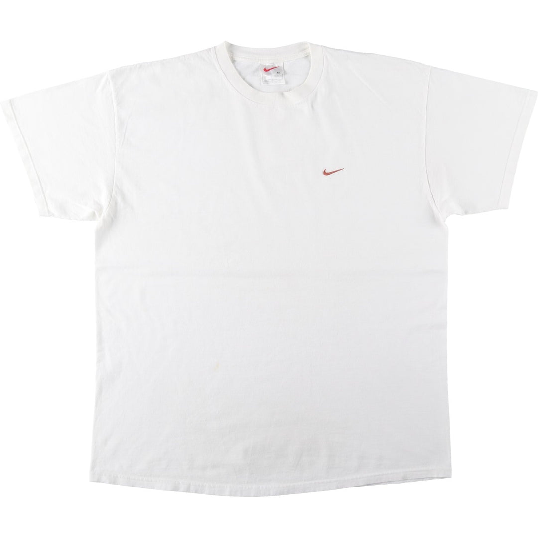 90'S Nike One Point Logo T-shirt Made in USA Men's XL Vintage cotton white type Vintage Second Hand