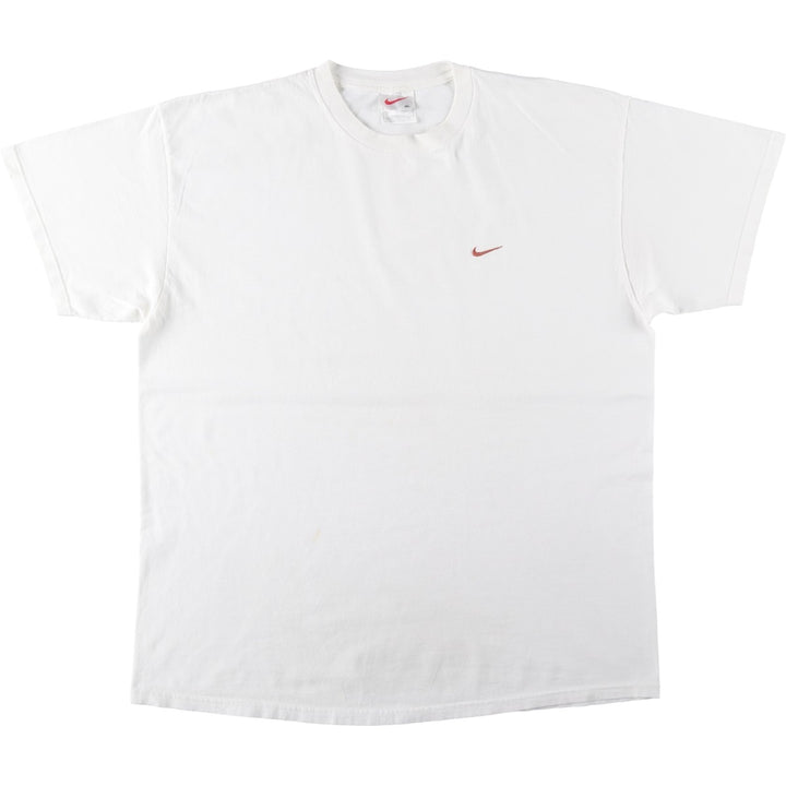 90'S Nike One Point Logo T-shirt Made in USA Men's XL Vintage cotton white type Vintage Second Hand