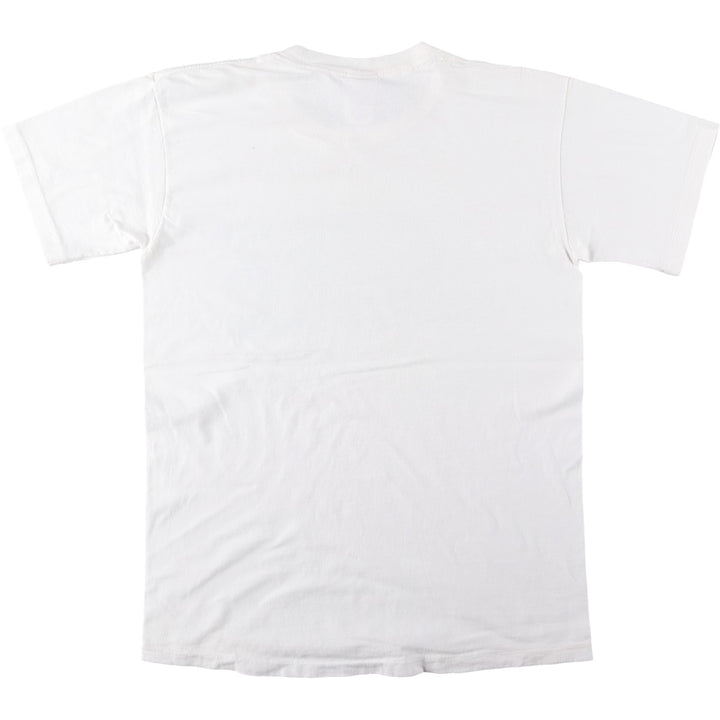 90'S Nike Silver Tag Logo Print T-Shirt, Made in USA, Men's Size M (approx.), Vintage cotton white type Vintage Second Hand