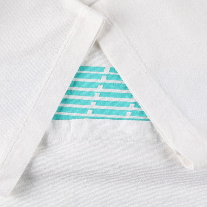 90'S Nike Silver Tag Logo Print T-Shirt, Made in USA, Men's Size M (approx.), Vintage cotton white type Vintage Second Hand