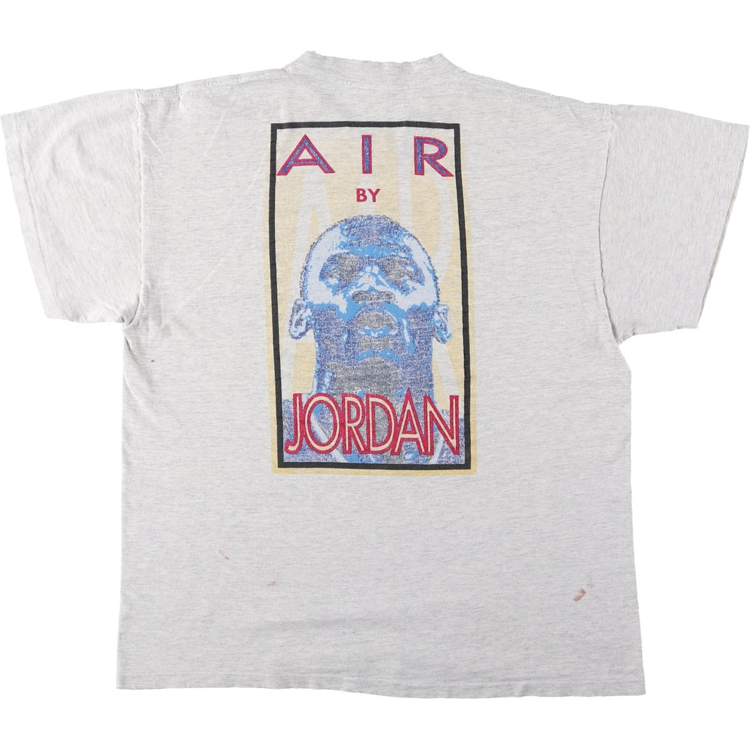 90'S Nike Silver Tag Michael Jordan Print T-Shirt, Made in USA, Men's XL (approx.) Vintage cotton gray type Vintage Second Hand