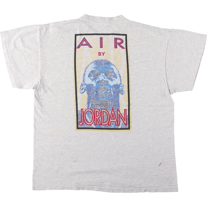 90'S Nike Silver Tag Michael Jordan Print T-Shirt, Made in USA, Men's XL (approx.) Vintage cotton gray type Vintage Second Hand