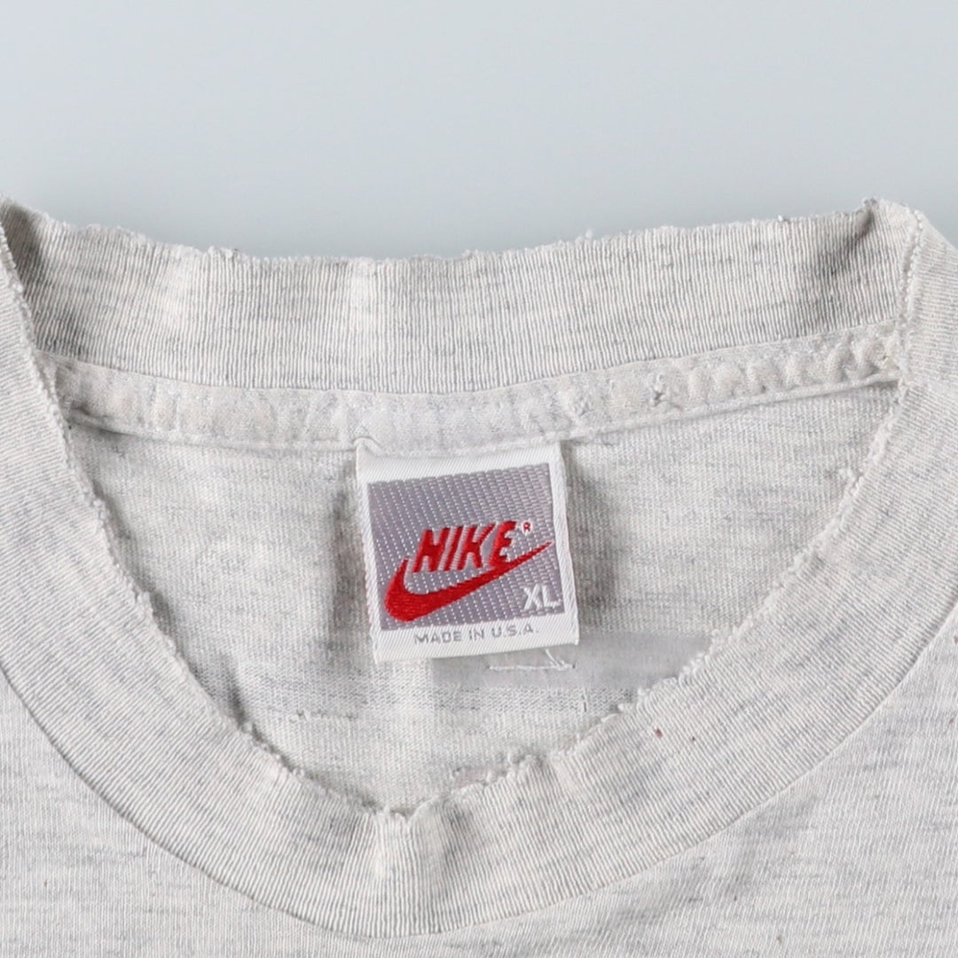 90'S Nike Silver Tag Michael Jordan Print T-Shirt, Made in USA, Men's XL (approx.) Vintage cotton gray type Vintage Second Hand