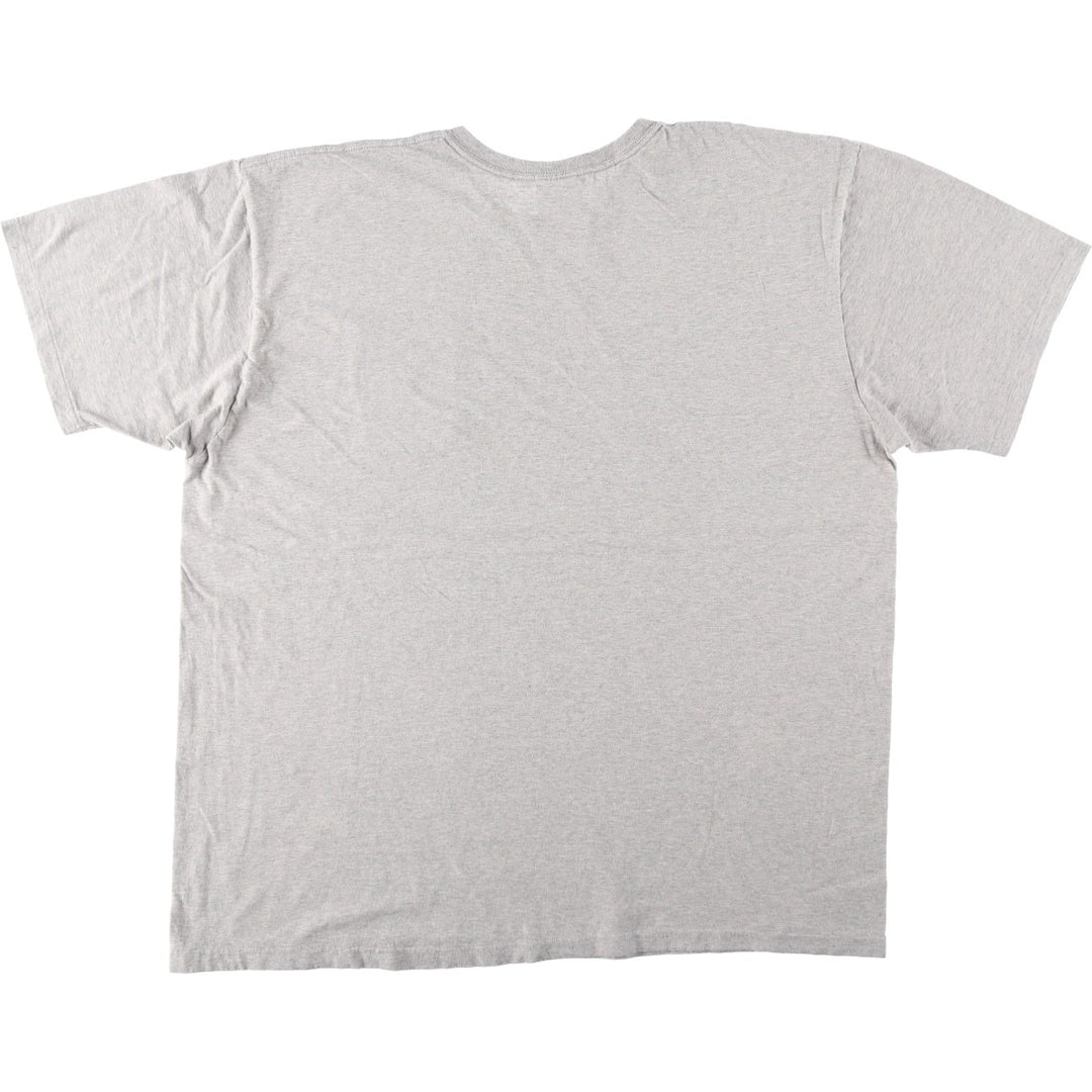 Ralph Lauren POLO by Ralph Lauren Short-Sleeve T-Shirt with One-Point Logo Pocket, Men's Size XL (approx.) cotton gray type Vintage Second Hand