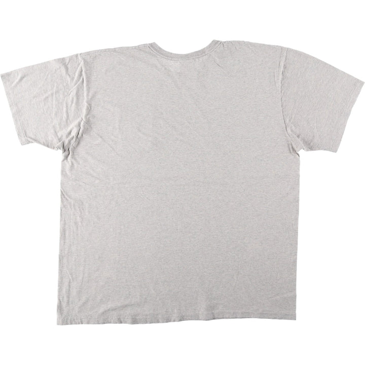 Ralph Lauren POLO by Ralph Lauren Short-Sleeve T-Shirt with One-Point Logo Pocket, Men's Size XL (approx.) cotton gray type Vintage Second Hand
