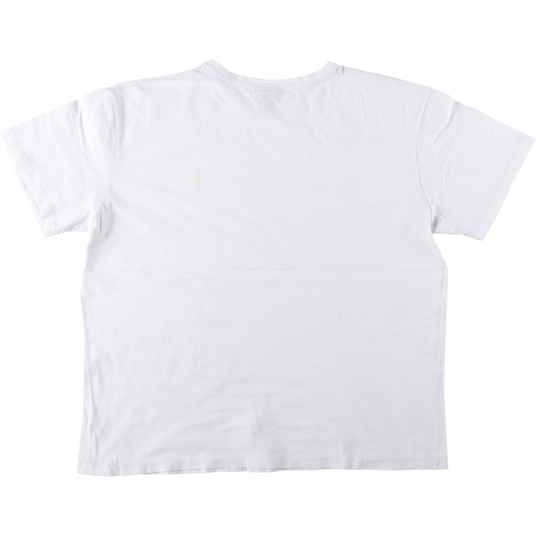 Ralph Lauren POLO by Ralph Lauren short sleeve one point logo T-shirt men's L size cotton white type Vintage Second Hand