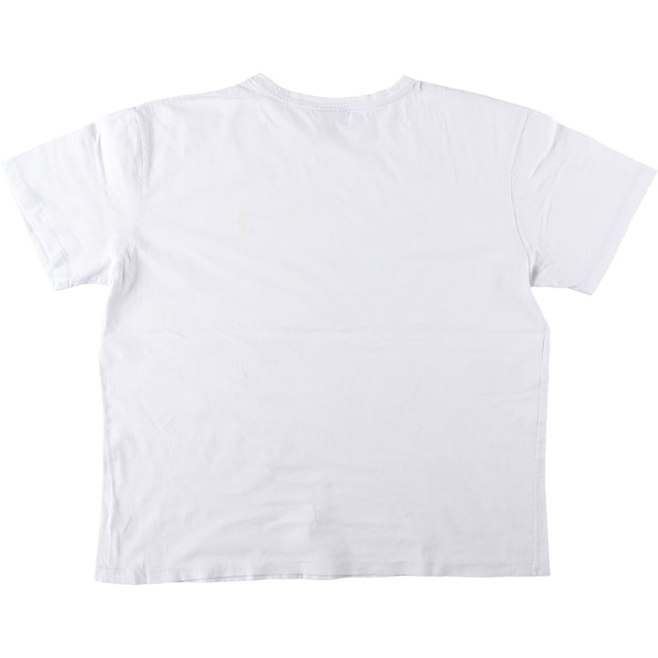 Ralph Lauren POLO by Ralph Lauren short sleeve one point logo T-shirt men's L size cotton white type Vintage Second Hand