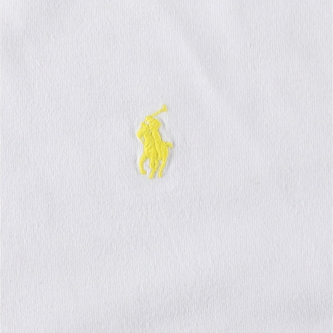 Ralph Lauren POLO by Ralph Lauren short sleeve one point logo T-shirt men's L size cotton white type Vintage Second Hand