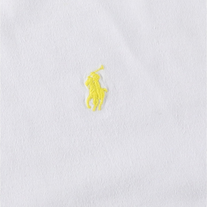 Ralph Lauren POLO by Ralph Lauren short sleeve one point logo T-shirt men's L size cotton white type Vintage Second Hand