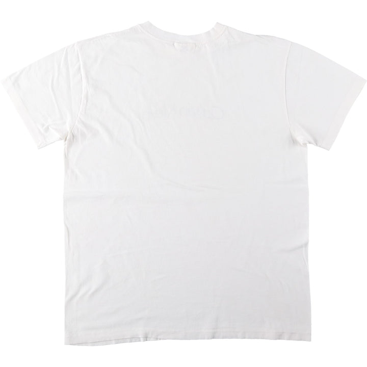 90'S Calvin Klein Short-Sleeve Logo T-Shirt, Made in USA, Men's Size L (Equivalent), Vintage cotton white type Vintage Second Hand