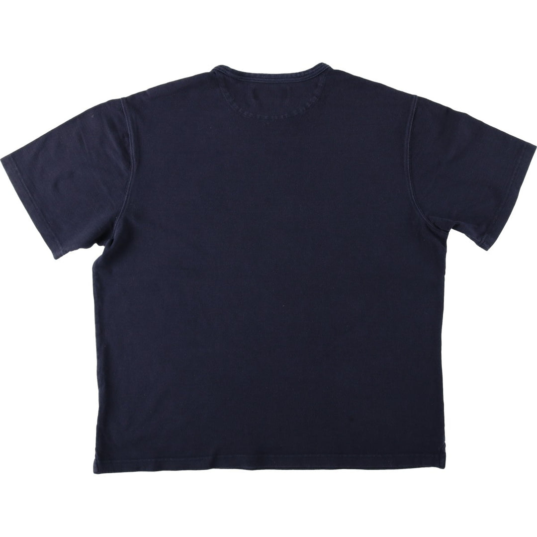 Ralph Lauren CHAPS Short-Sleeve Logo T-Shirt, Men's Size XL (approx.) cotton navy blue type Vintage Second Hand