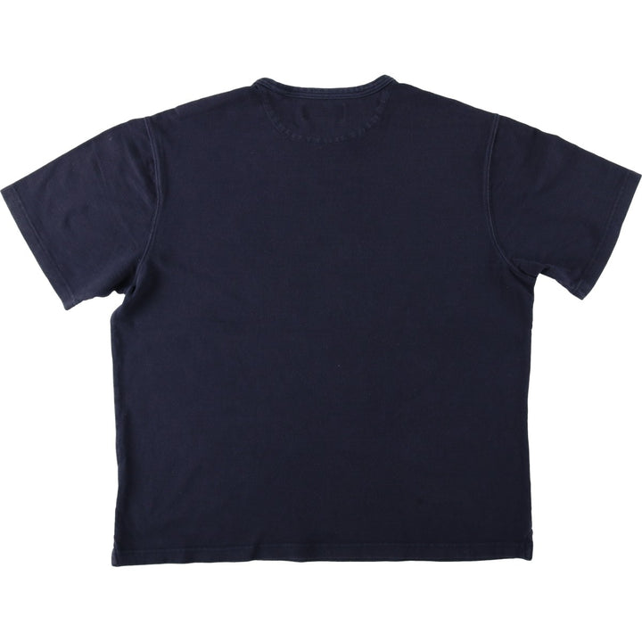 Ralph Lauren CHAPS Short-Sleeve Logo T-Shirt, Men's Size XL (approx.) cotton navy blue type Vintage Second Hand