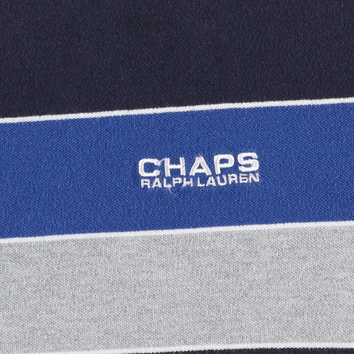 Ralph Lauren CHAPS Short-Sleeve Logo T-Shirt, Men's Size XL (approx.) cotton navy blue type Vintage Second Hand