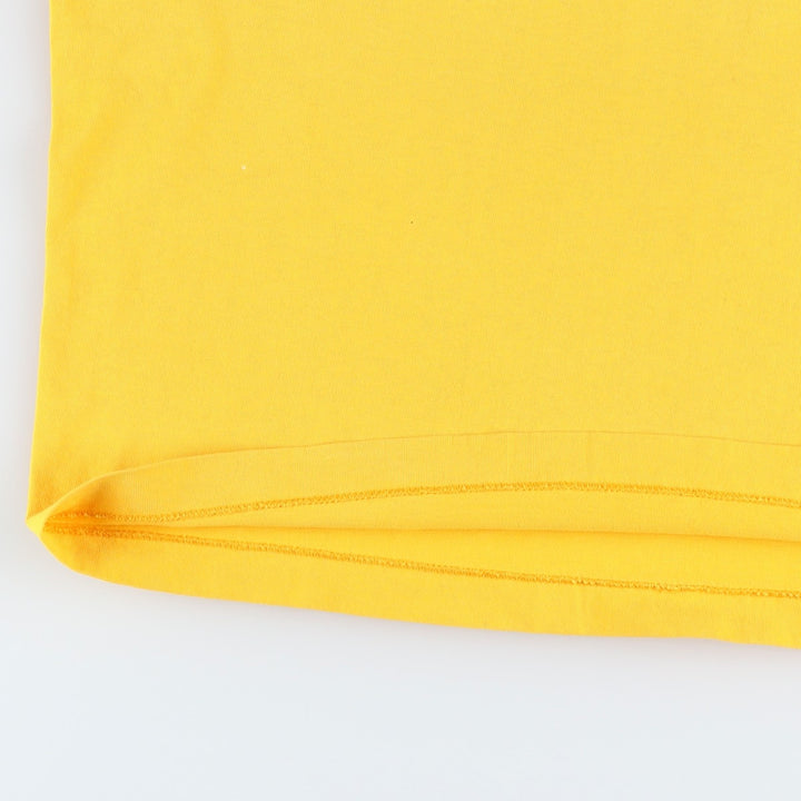 90'S Dickies Short-Sleeve T-Shirt with One-Point Logo Pocket, Made in USA, Men's Size L (Equivalent), Vintage cotton yellow type Vintage Second Hand