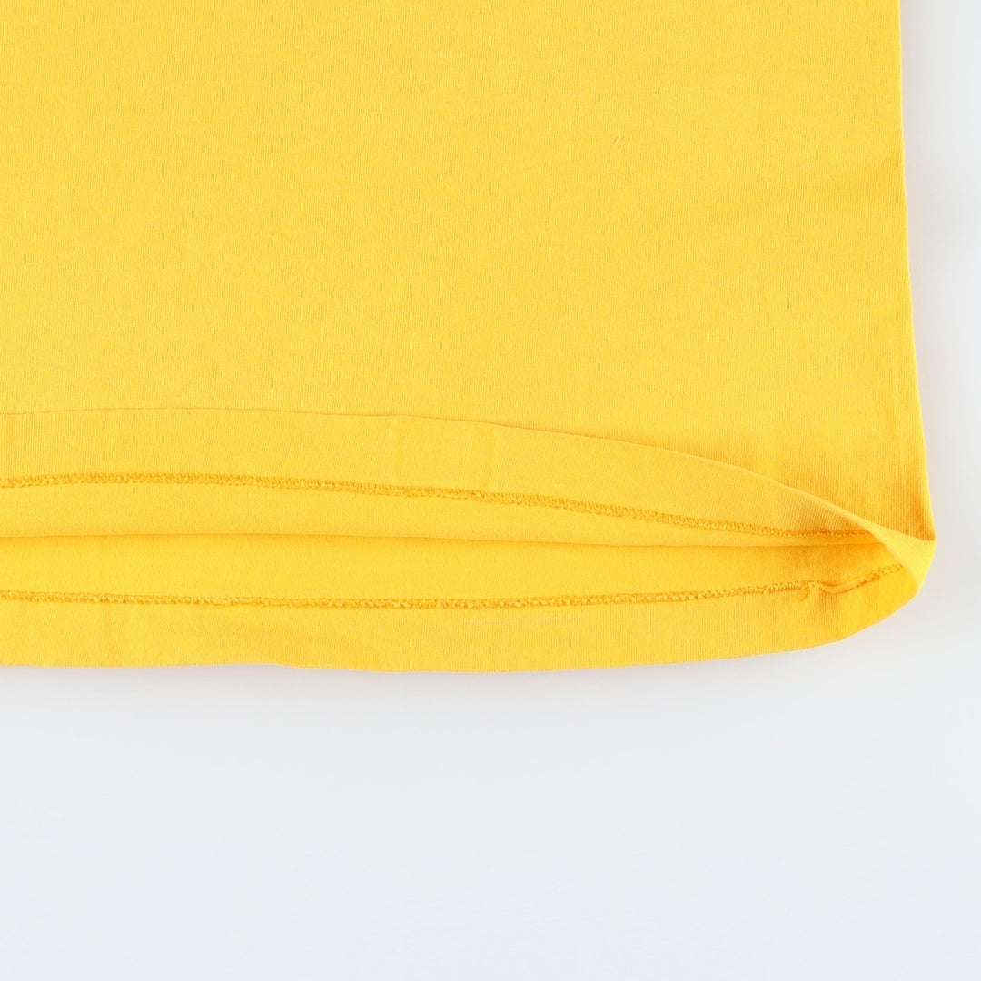 90'S Dickies Short-Sleeve T-Shirt with One-Point Logo Pocket, Made in USA, Men's Size L (Equivalent), Vintage cotton yellow type Vintage Second Hand