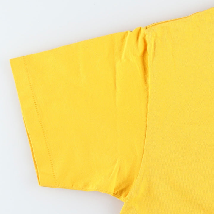 90'S Dickies Short-Sleeve T-Shirt with One-Point Logo Pocket, Made in USA, Men's Size L (Equivalent), Vintage cotton yellow type Vintage Second Hand