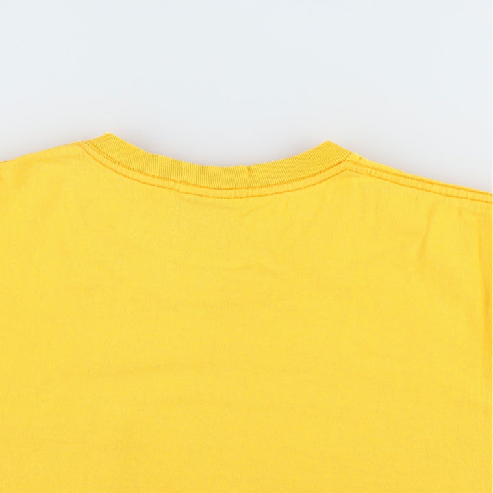 90'S Dickies Short-Sleeve T-Shirt with One-Point Logo Pocket, Made in USA, Men's Size L (Equivalent), Vintage cotton yellow type Vintage Second Hand