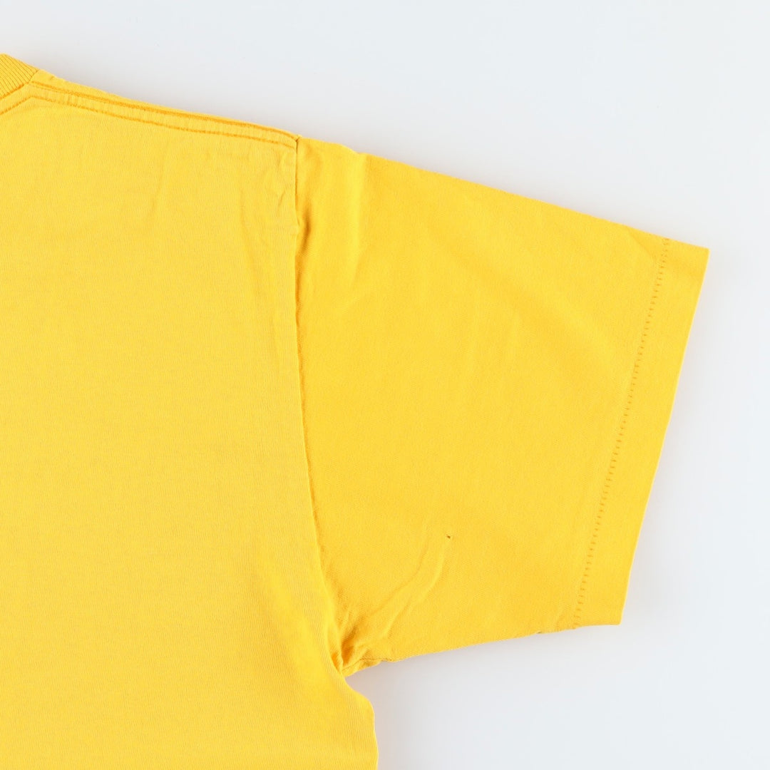 90'S Dickies Short-Sleeve T-Shirt with One-Point Logo Pocket, Made in USA, Men's Size L (Equivalent), Vintage cotton yellow type Vintage Second Hand