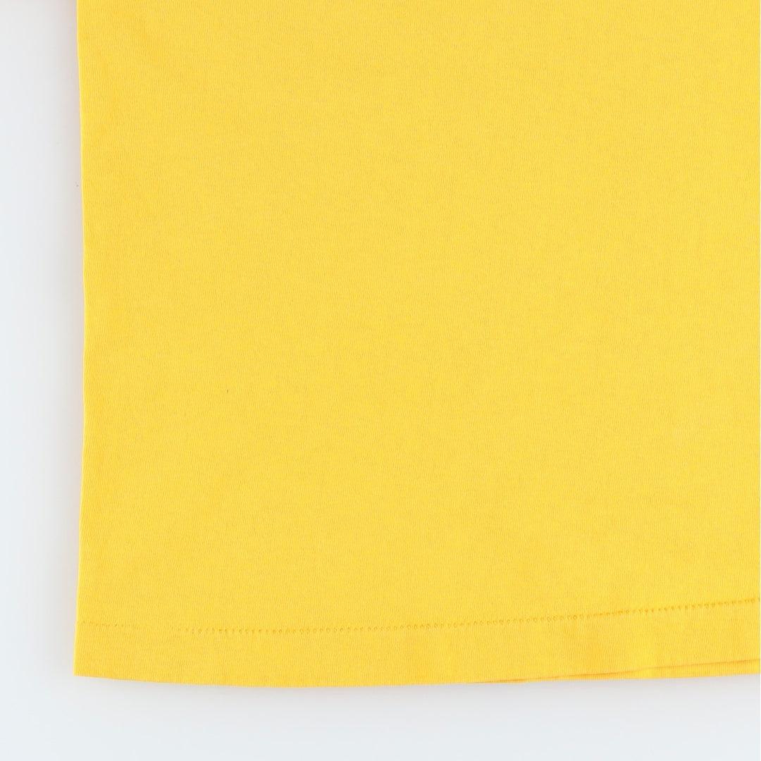 90'S Dickies Short-Sleeve T-Shirt with One-Point Logo Pocket, Made in USA, Men's Size L (Equivalent), Vintage cotton yellow type Vintage Second Hand