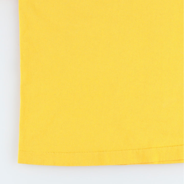 90'S Dickies Short-Sleeve T-Shirt with One-Point Logo Pocket, Made in USA, Men's Size L (Equivalent), Vintage cotton yellow type Vintage Second Hand