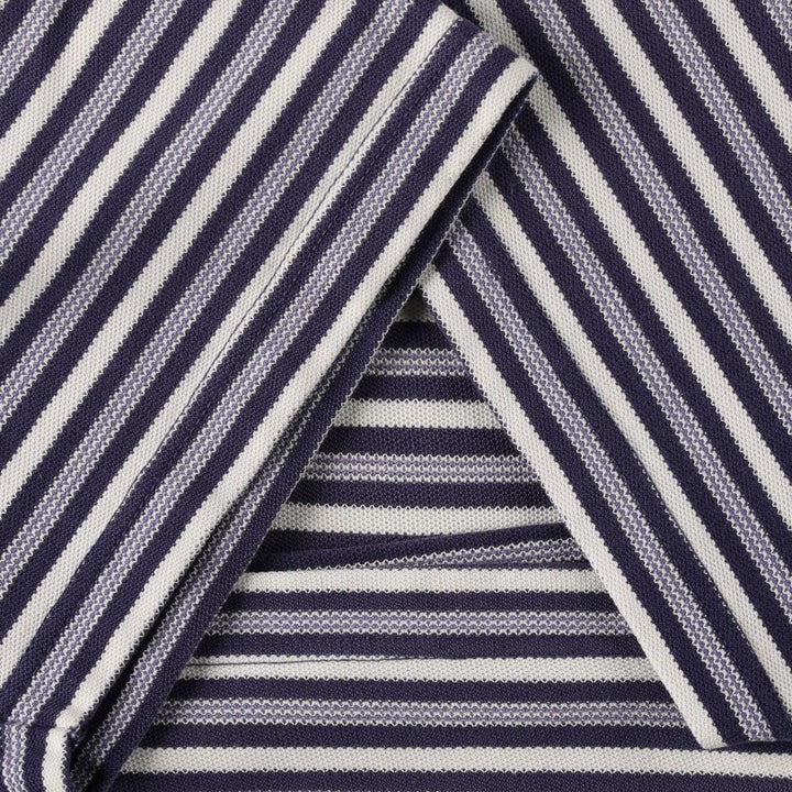 1980'S Ralph Lauren CHAPS Short-Sleeve Striped T-Shirt, Men's Size XL (approx.) cotton navy blue type Vintage Second Hand