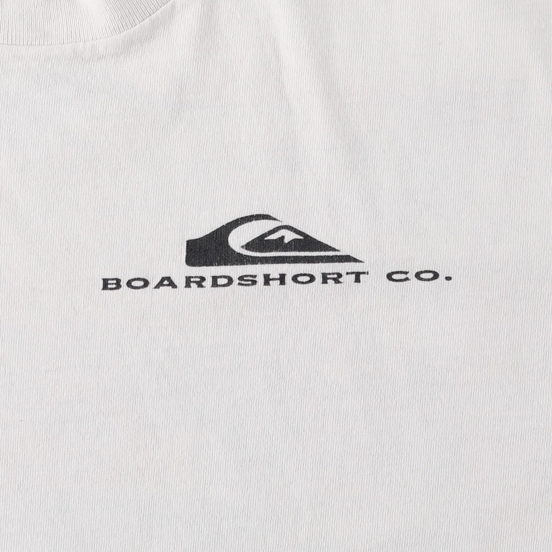 90'S Quiksilver surf/skate t-shirt, men's size L equivalent, vintage. unclear white type Vintage Second Hand