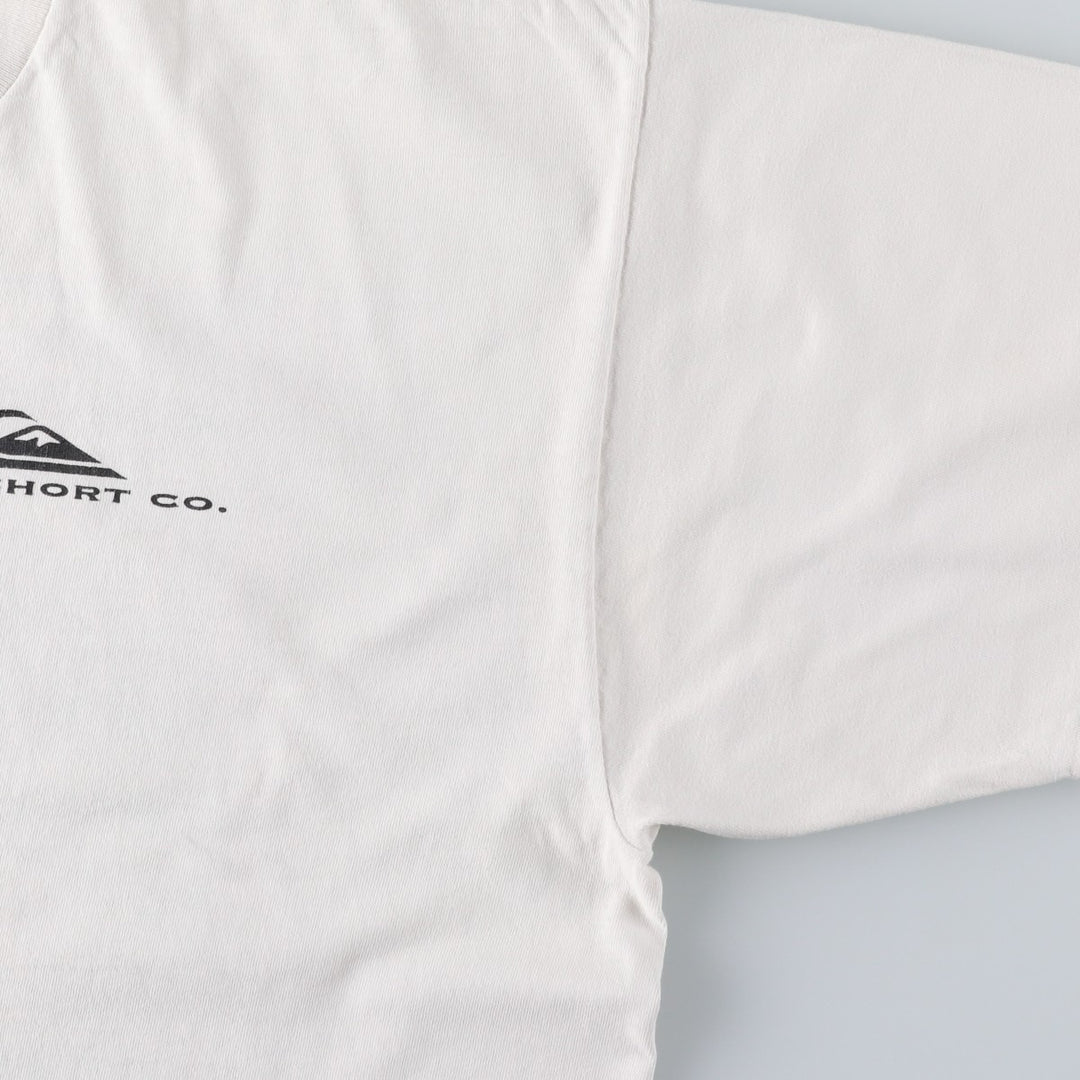 90'S Quiksilver surf/skate t-shirt, men's size L equivalent, vintage. unclear white type Vintage Second Hand