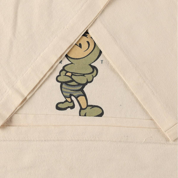 90'S Mossimo Short-Sleeve Printed T-Shirt, Made in USA, Men's Size L (Equivalent), Vintage cotton Beige type Vintage Second Hand