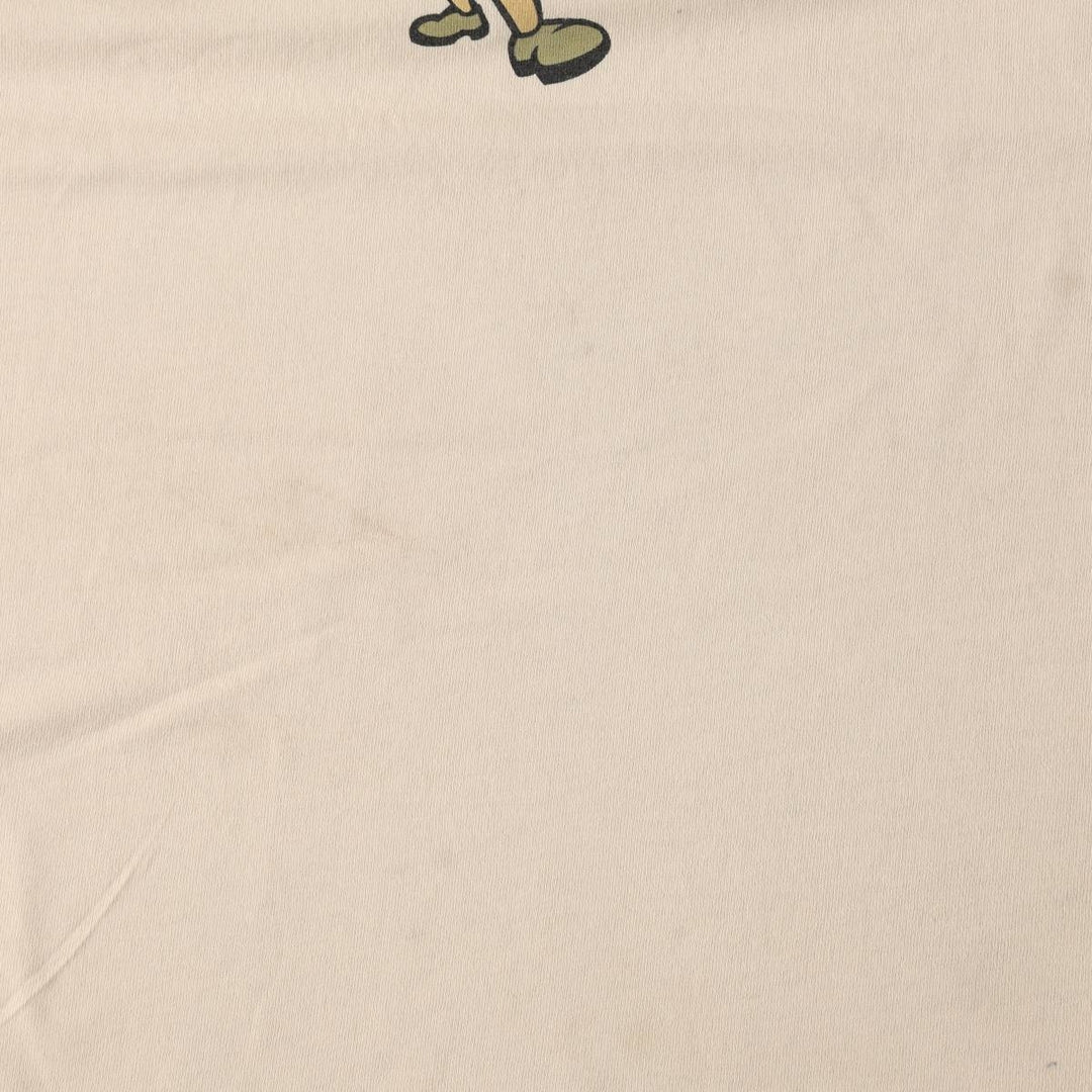 90'S Mossimo Short-Sleeve Printed T-Shirt, Made in USA, Men's Size L (Equivalent), Vintage cotton Beige type Vintage Second Hand
