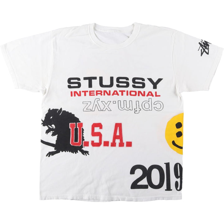 Stussy Cactus Plant Flea Market (CPFM) Surf Skate T-Shirt, Men's Size L (approx.) unclear white type Vintage Second Hand