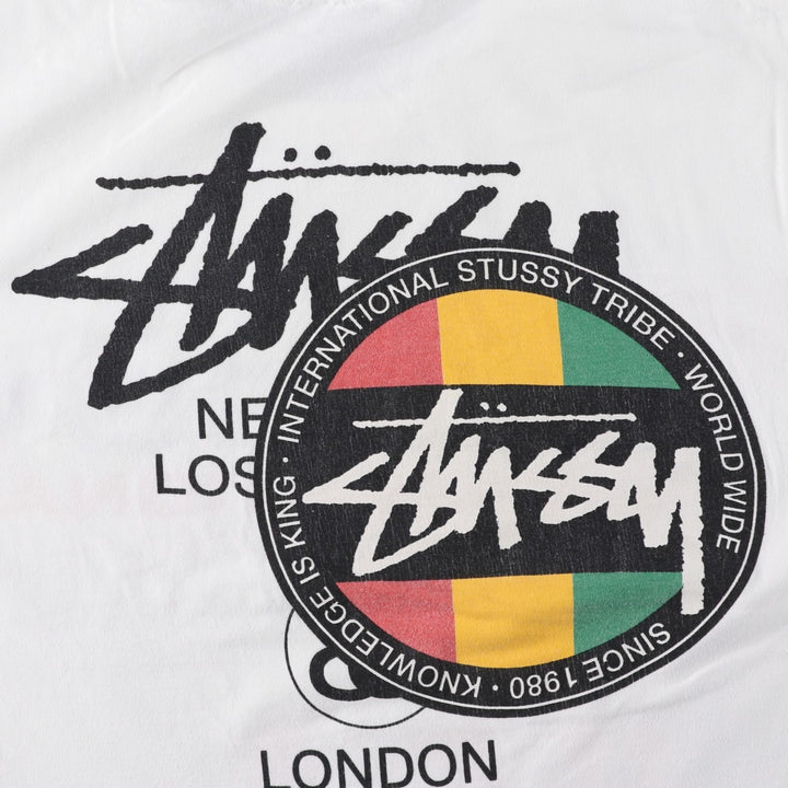 Stussy Cactus Plant Flea Market (CPFM) Surf Skate T-Shirt, Men's Size L (approx.) unclear white type Vintage Second Hand