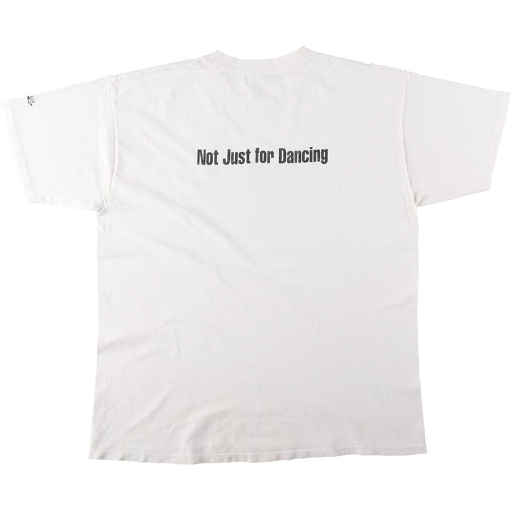 90'S DANSKIN PRO Short-Sleeve Printed T-Shirt, Made in USA, Men's Size XL (Equivalent), Vintage cotton white type Vintage Second Hand
