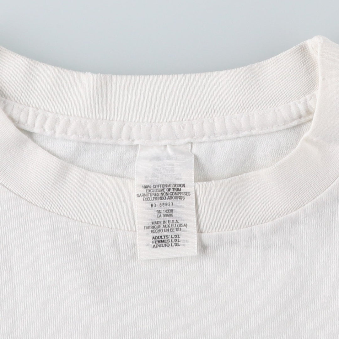 90'S DANSKIN PRO Short-Sleeve Printed T-Shirt, Made in USA, Men's Size XL (Equivalent), Vintage cotton white type Vintage Second Hand