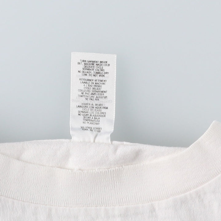 90'S DANSKIN PRO Short-Sleeve Printed T-Shirt, Made in USA, Men's Size XL (Equivalent), Vintage cotton white type Vintage Second Hand