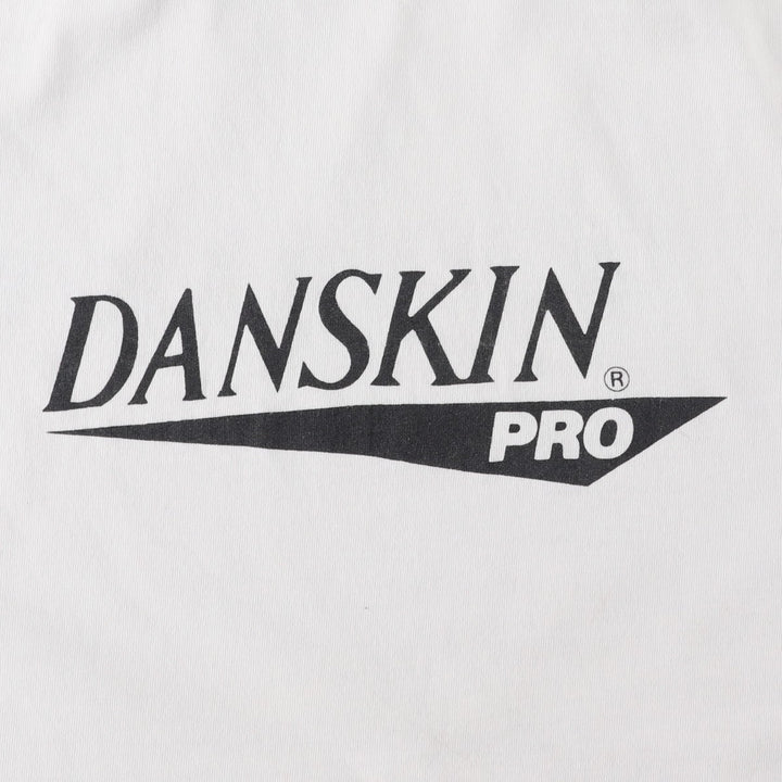 90'S DANSKIN PRO Short-Sleeve Printed T-Shirt, Made in USA, Men's Size XL (Equivalent), Vintage cotton white type Vintage Second Hand