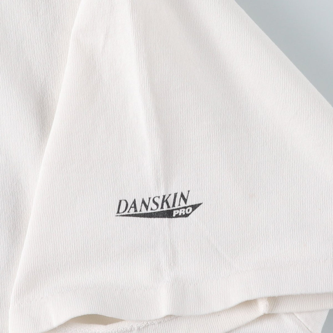 90'S DANSKIN PRO Short-Sleeve Printed T-Shirt, Made in USA, Men's Size XL (Equivalent), Vintage cotton white type Vintage Second Hand