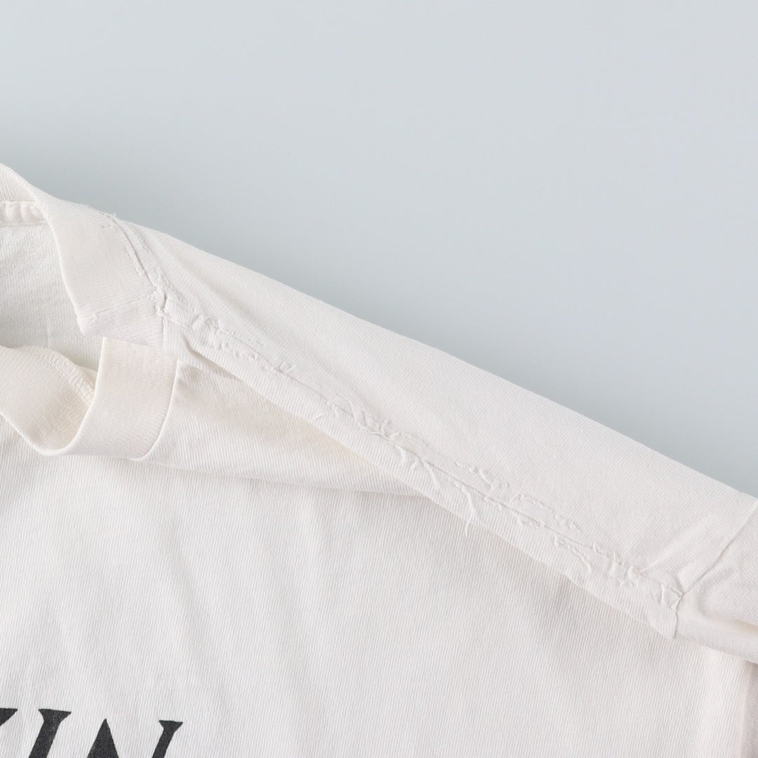 90'S DANSKIN PRO Short-Sleeve Printed T-Shirt, Made in USA, Men's Size XL (Equivalent), Vintage cotton white type Vintage Second Hand