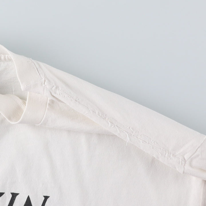 90'S DANSKIN PRO Short-Sleeve Printed T-Shirt, Made in USA, Men's Size XL (Equivalent), Vintage cotton white type Vintage Second Hand