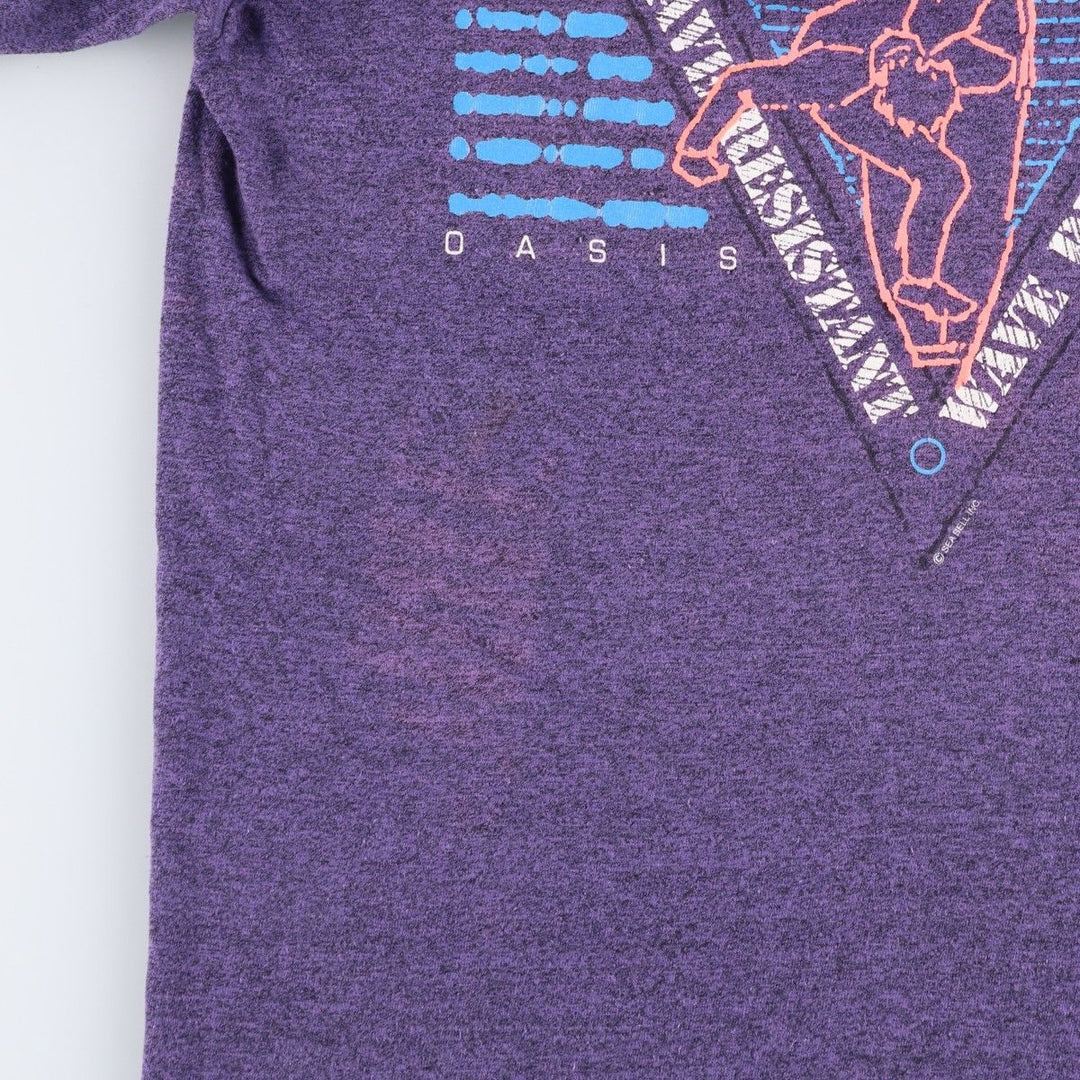 OASIS SPORT Surf Skate T-Shirt, Men's Size S (equivalent) unclear purple type Vintage Second Hand