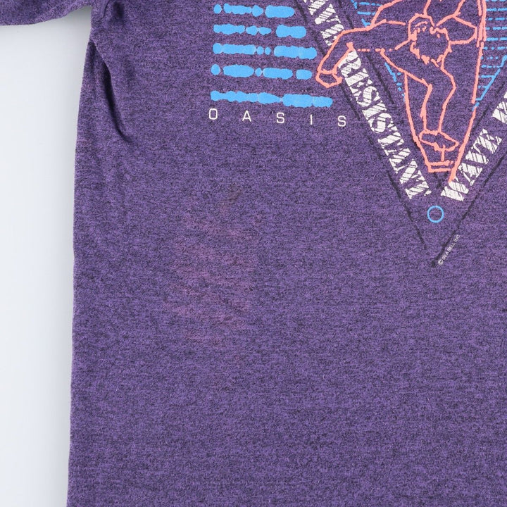OASIS SPORT Surf Skate T-Shirt, Men's Size S (equivalent) unclear purple type Vintage Second Hand
