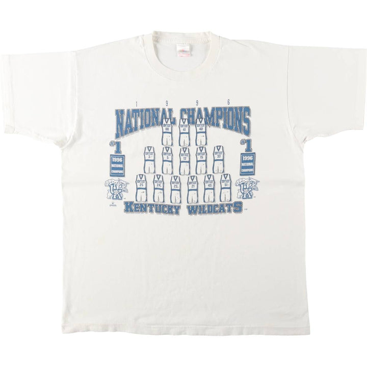 90'S Fruit of the Loom NCAA Men's Basketball Tournament College T-Shirt, Men's Size L (approx.), Vintage unclear white type Vintage Second Hand