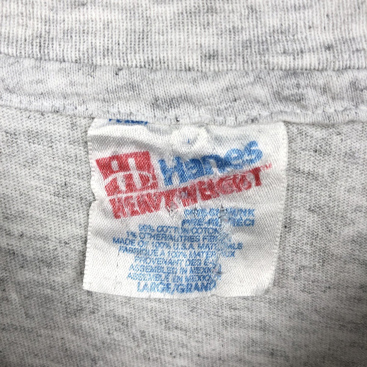 90'S Hanes Heavyweight NFL Carolina Panthers sports print T-shirt, men's size L (approx.) cotton gray type Vintage Second Hand