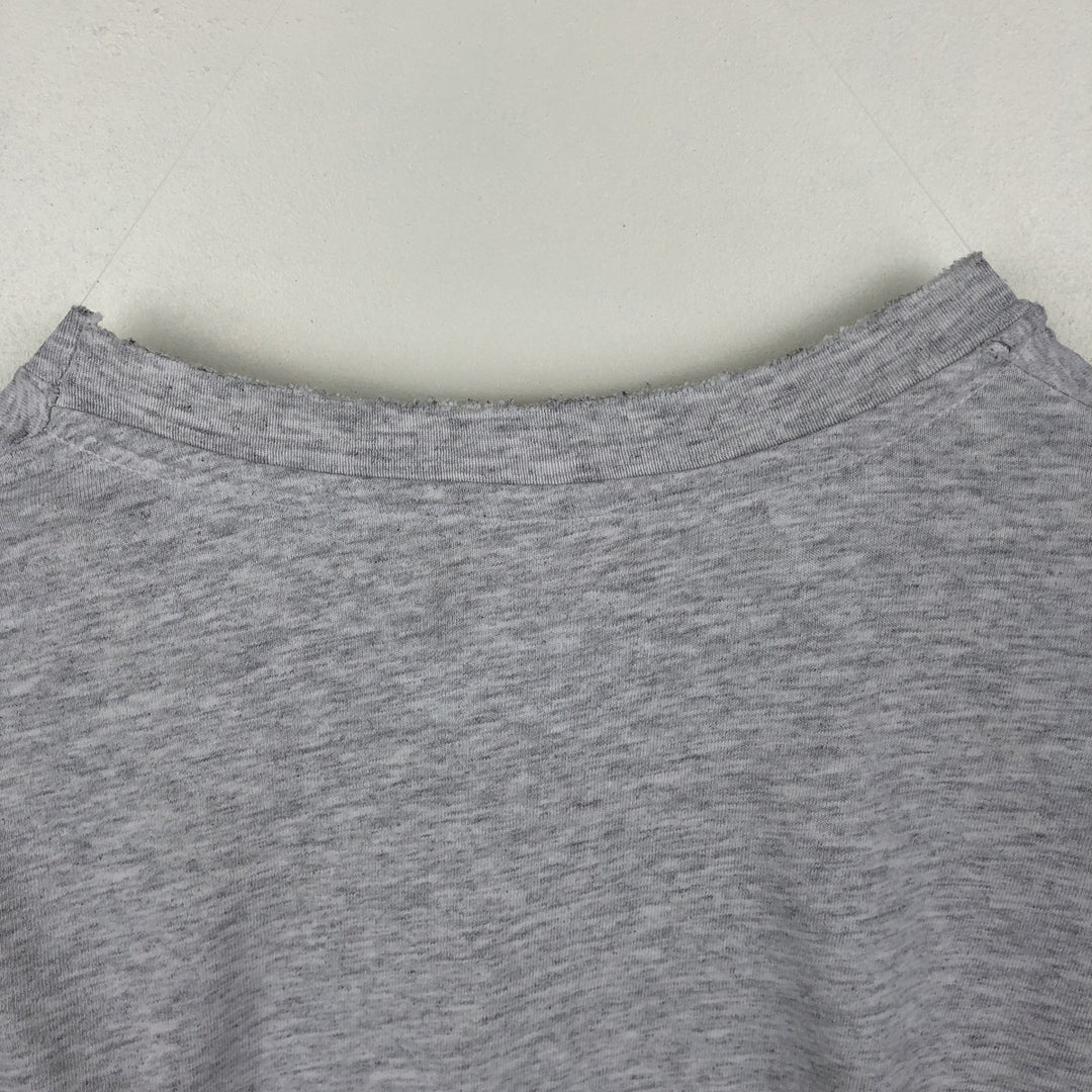 90'S Hanes Heavyweight NFL Carolina Panthers sports print T-shirt, men's size L (approx.) cotton gray type Vintage Second Hand
