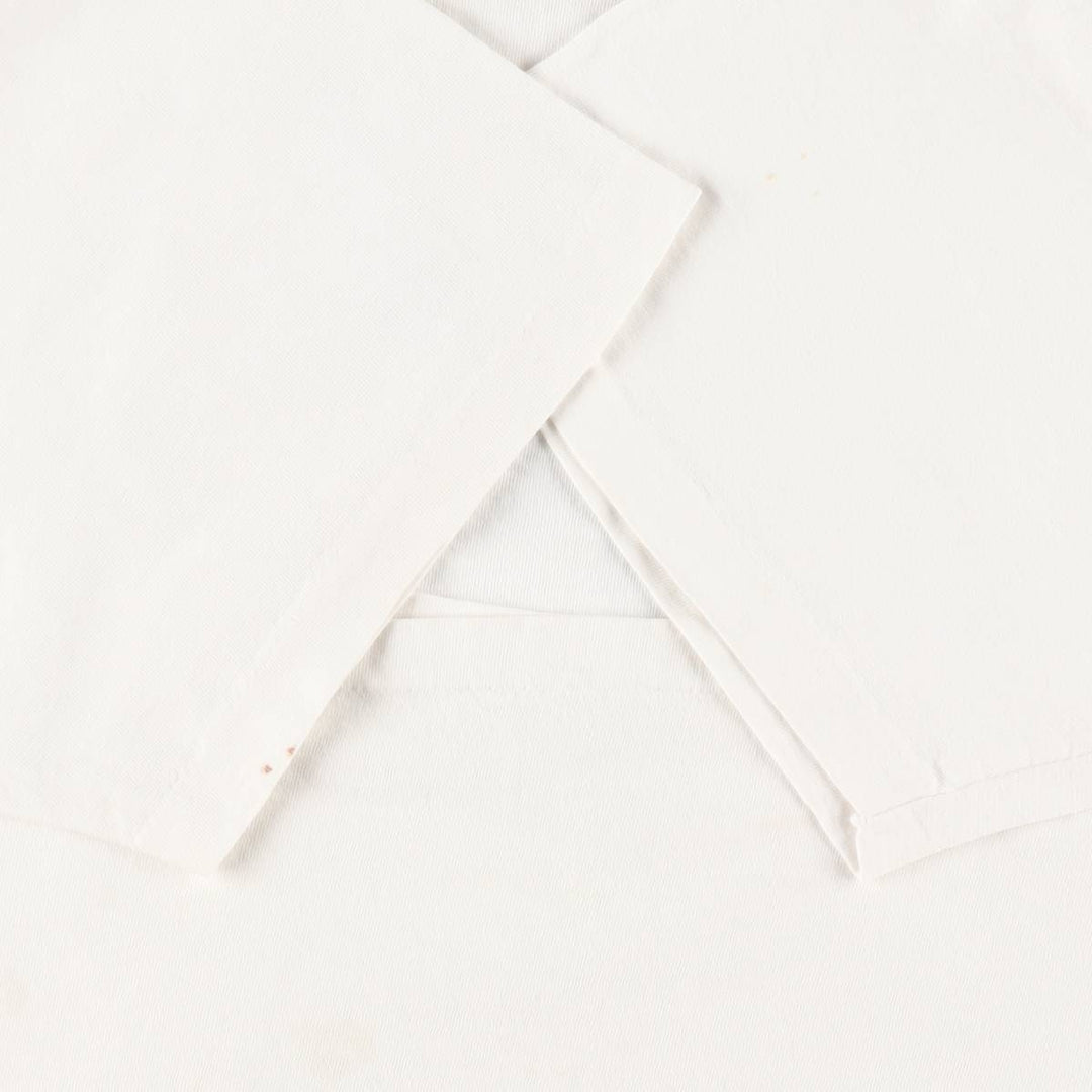 90'S Alore College T-Shirt, Made in USA, Men's Size M (Equivalent), Vintage cotton white type Vintage Second Hand