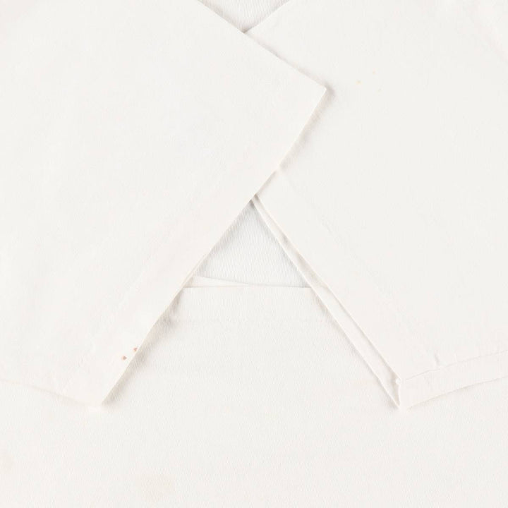 90'S Alore College T-Shirt, Made in USA, Men's Size M (Equivalent), Vintage cotton white type Vintage Second Hand