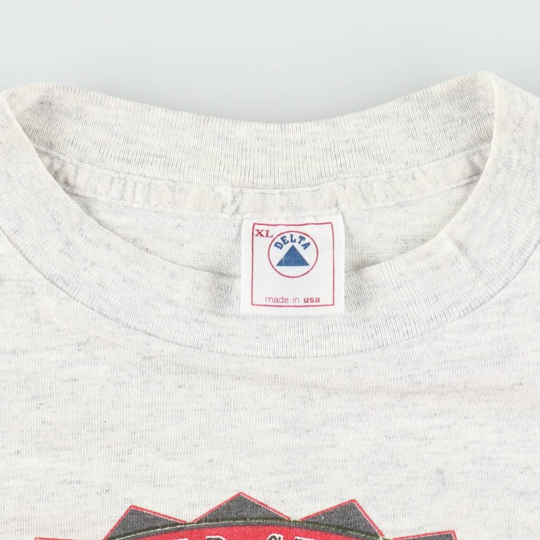 90'S Delta NBA Chicago Bulls sports print T-shirt, Made in USA, Men's XL equivalent, Vintage cotton gray type Vintage Second Hand