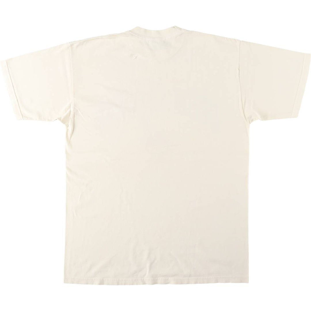 1990'S MLB Cleveland Indians sports print t-shirt, men's size L (approx.), vintage. unclear white type Vintage Second Hand