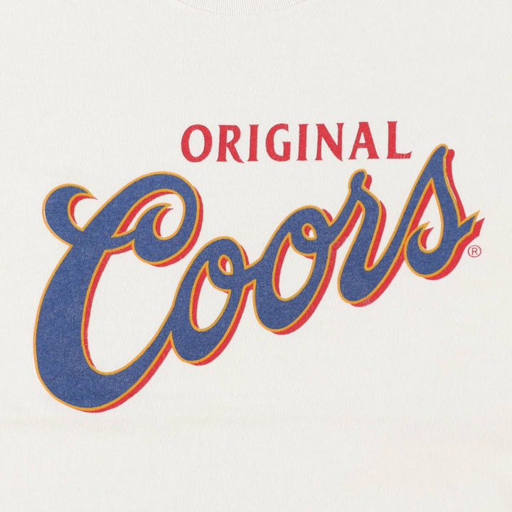 90'S TOUCH OF GOLD Coors advertising T-shirt, men's size L equivalent, vintage. cotton white type Vintage Second Hand